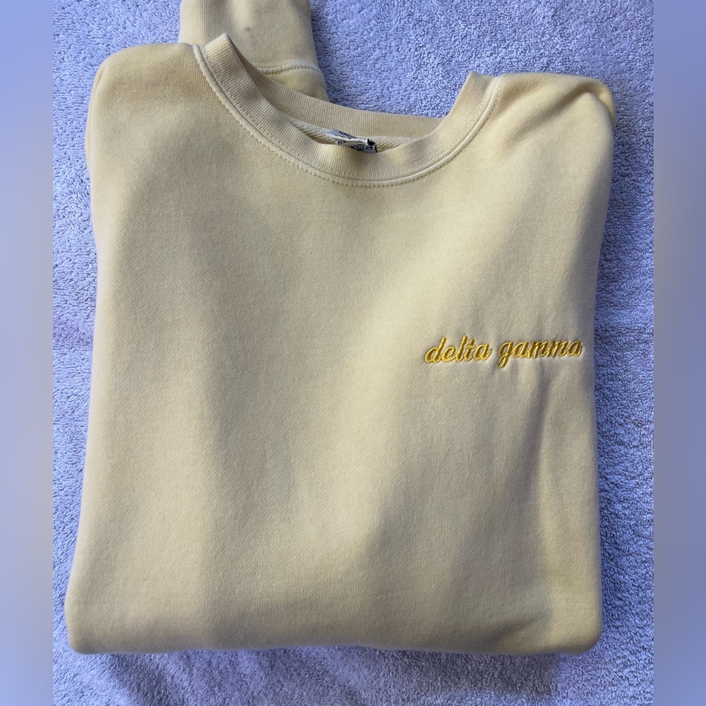 Sorority Yellow Crew neck Sweater